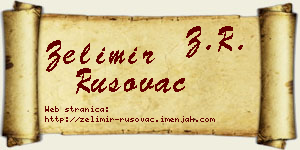 Želimir Rusovac vizit kartica